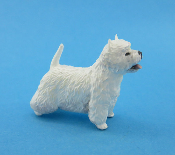 Westie ca. H 0,9 cm - West Highland White Terrier  (1:45)
